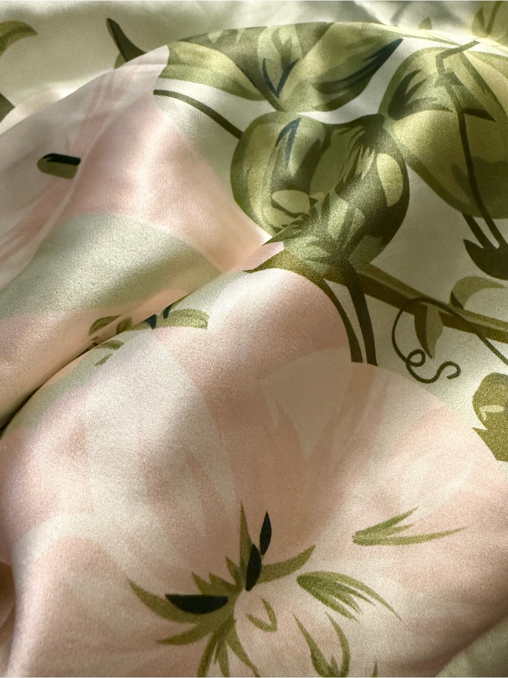 Few Moda o.p.t. Roslyn Silk Dress Sleeveless Floral Halter Maxi Light Green NWT - Picture 8 of 11